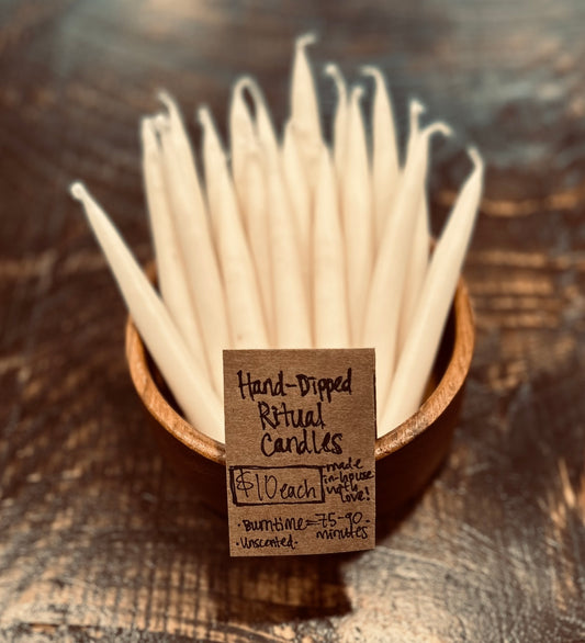 Hand-Dipped Ritual Candle