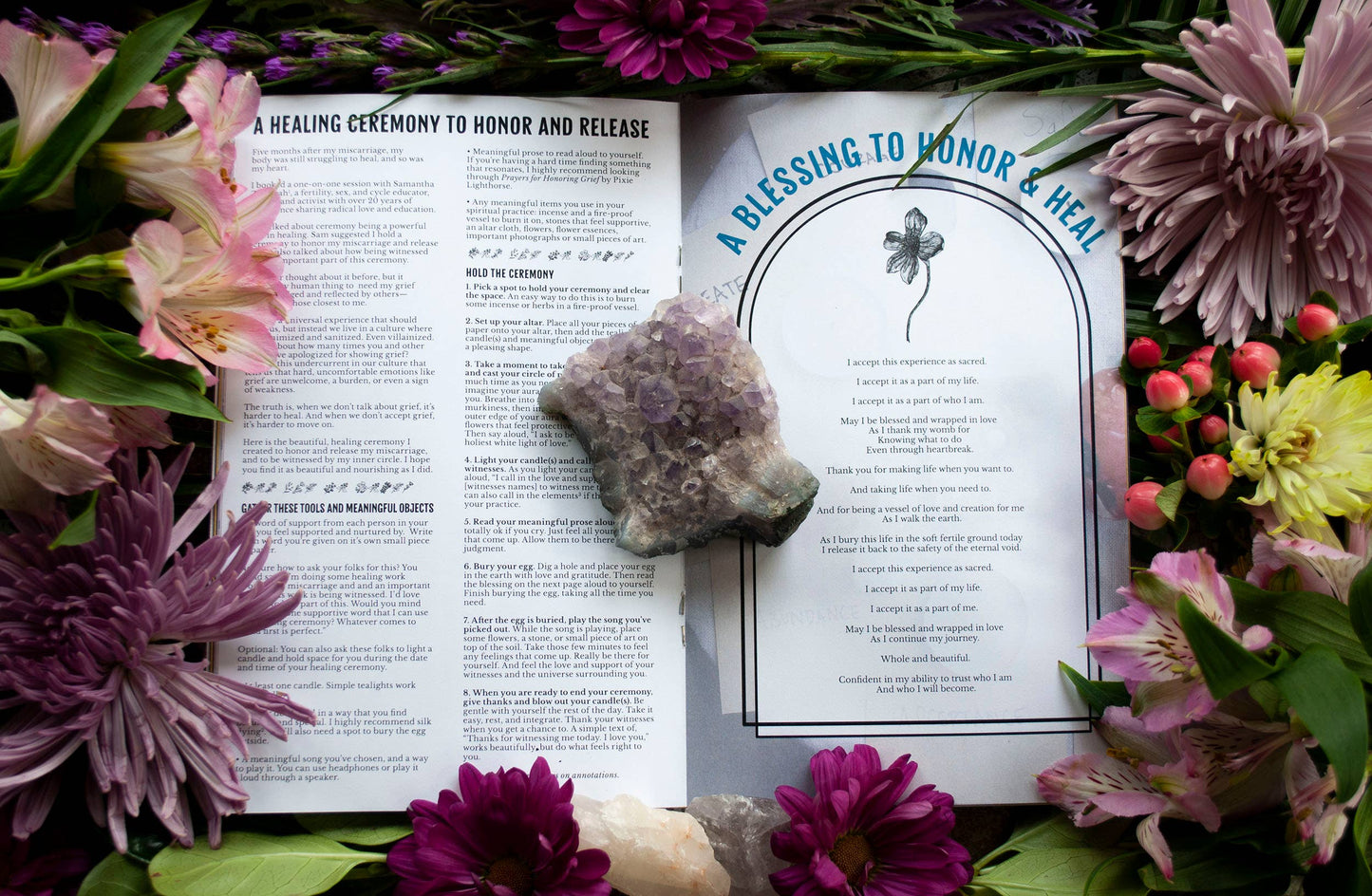 Seasons Zine | Miscarriage Grief Rituals and Healing Booklet