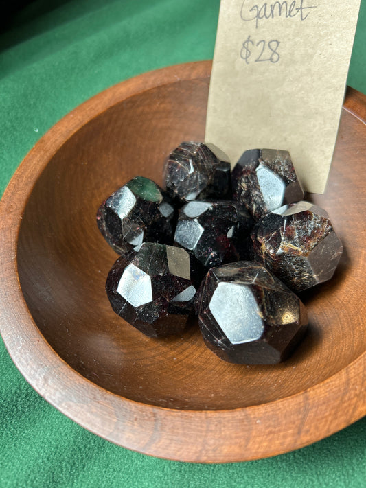 Natural Garnet Dodecahedrons