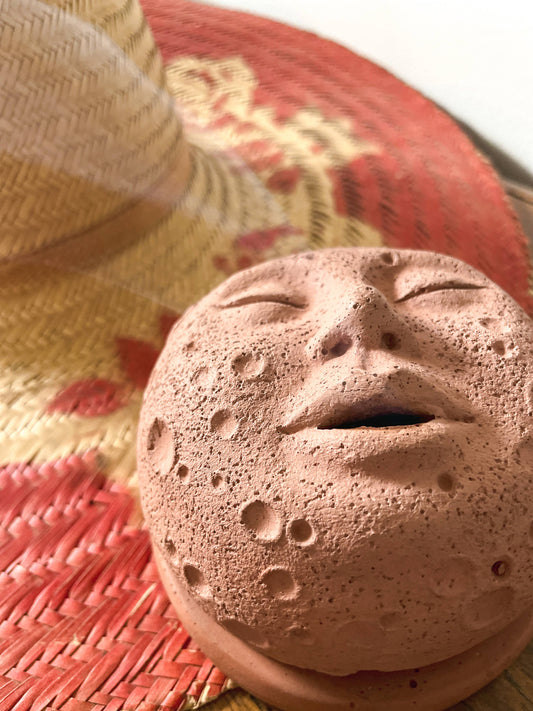 Moon Face Incense Burner