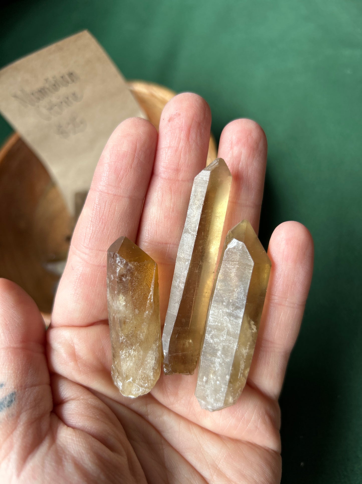 Namibian Citrine Points