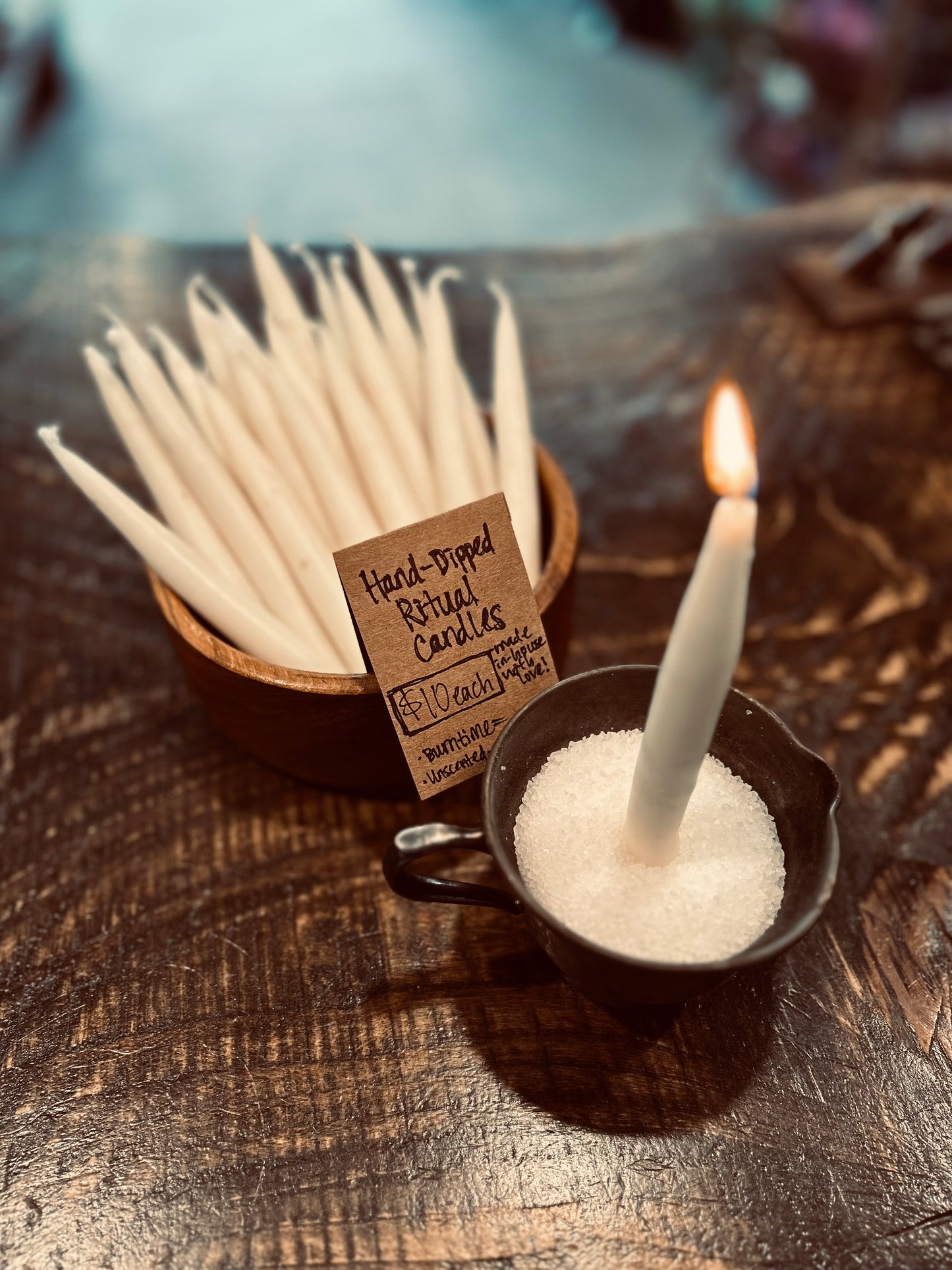 Hand-Dipped Ritual Candle