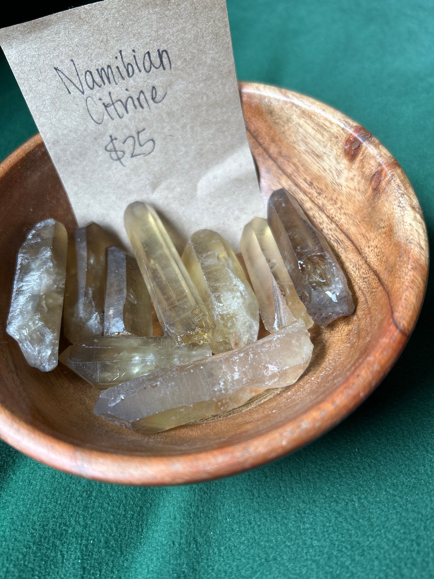 Namibian Citrine Points